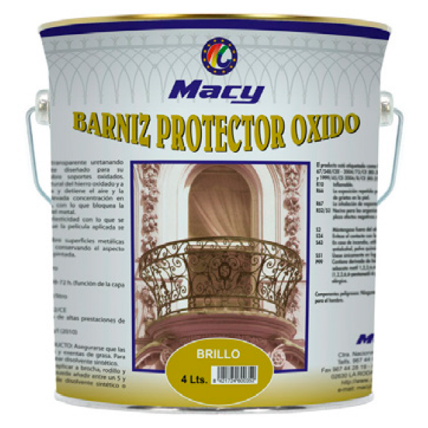 Barniz Protector Óxido SATINADO