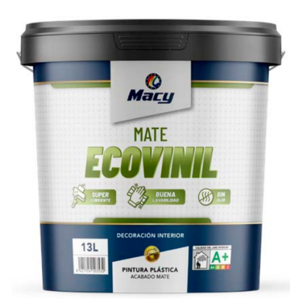 Pinturas plásticas (Acabado Mate) MATE ECOVINIL